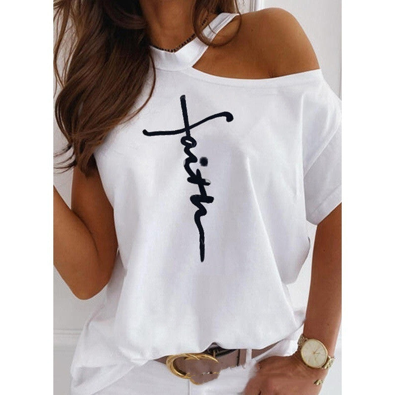 Chic Solid Short Sleeve Tee by Elizabeth Ainsley