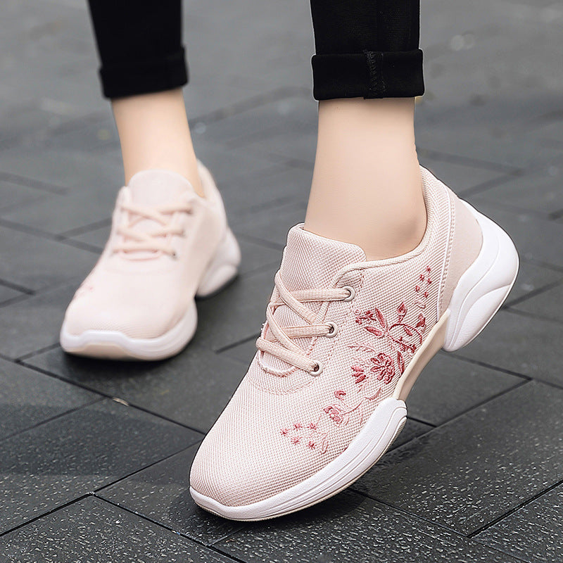 Breathable Elizabeth Ainsley Floral Mesh Sneakers
