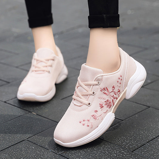 Breathable Elizabeth Ainsley Floral Mesh Sneakers