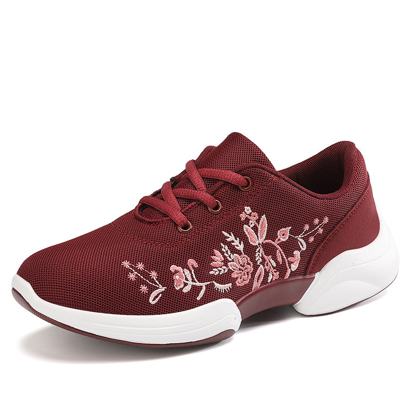 Breathable Elizabeth Ainsley Floral Mesh Sneakers
