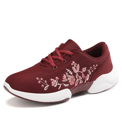 Breathable Elizabeth Ainsley Floral Mesh Sneakers