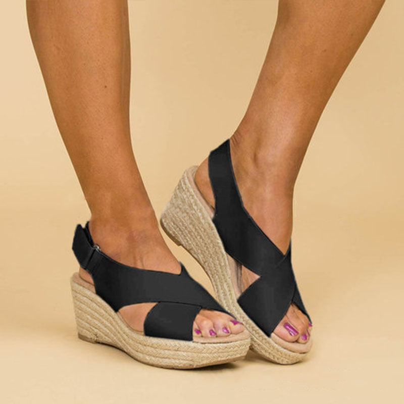 Chic Wedge Sandals by Elizabeth Ainsley