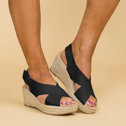 Chic Wedge Sandals by Elizabeth Ainsley