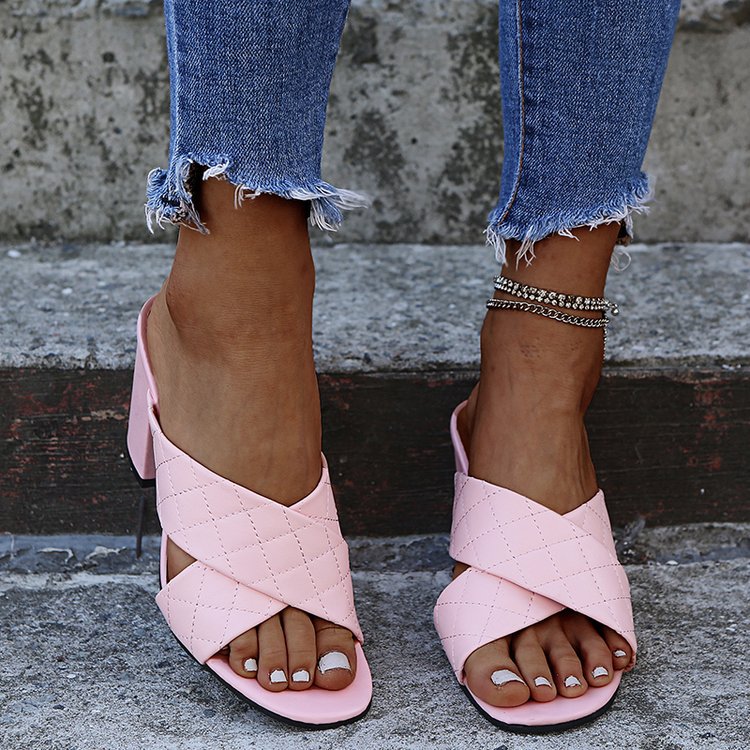 Chic Block Heel Sandals by Elizabeth Ainsley