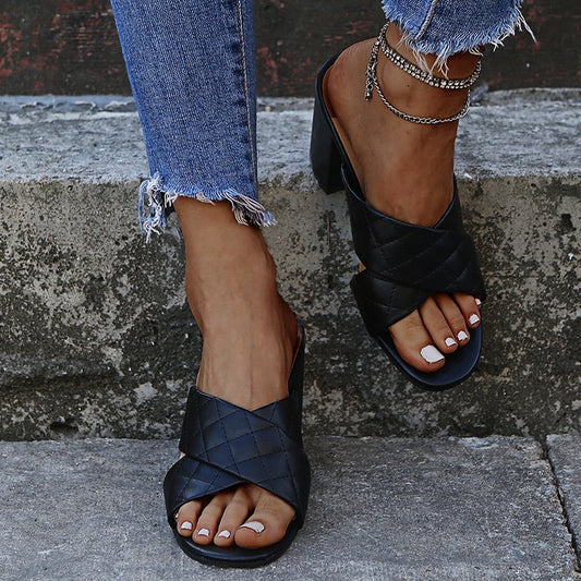 Chic Block Heel Sandals by Elizabeth Ainsley