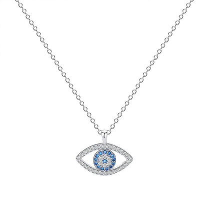 Silver Evil Eye Necklace