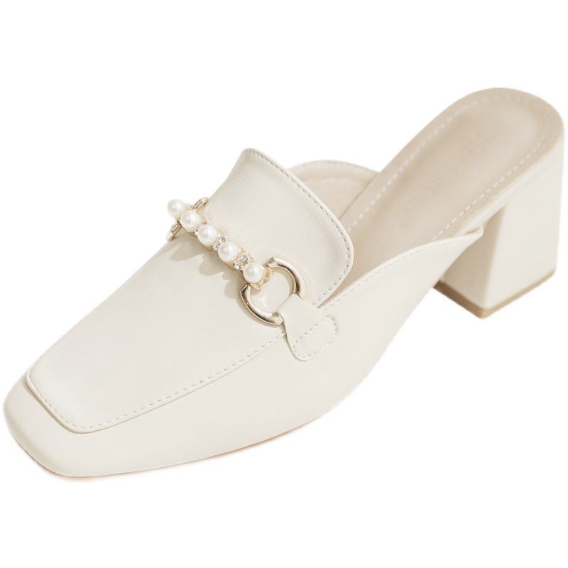 Chic Pinterest-Inspired Elizabeth Ainsley Block Heel Mules