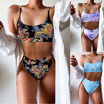 Vibrant Print Elizabeth Ainsley Pinterest-Inspired Bikini