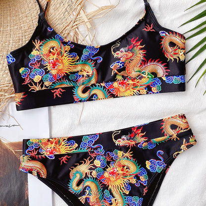 Vibrant Print Elizabeth Ainsley Pinterest-Inspired Bikini
