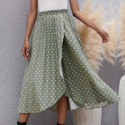 Pinterest-Inspired Elizabeth Ainsley Chiffon Polka Dot Skirt