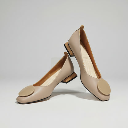 Chic Elizabeth Ainsley Mid-Heel Mary Jane Flats