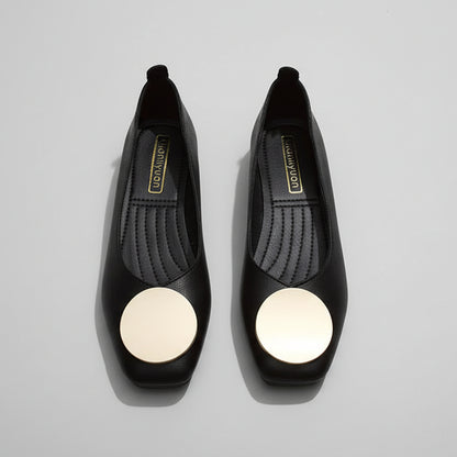 Chic Elizabeth Ainsley Mid-Heel Mary Jane Flats