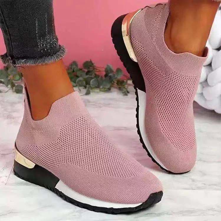Chic Mesh Slip-On Sneakers by Elizabeth Ainsley