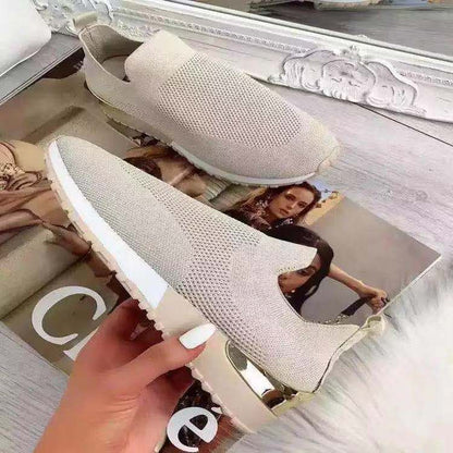 Chic Mesh Slip-On Sneakers by Elizabeth Ainsley