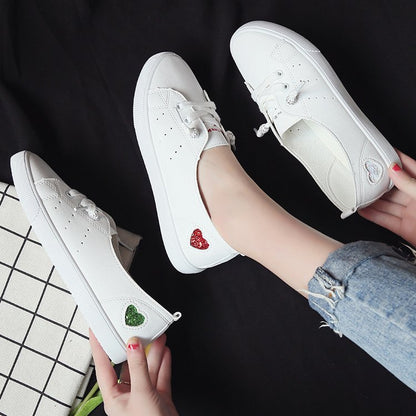 Chic Heart Slip-On Sneakers by Elizabeth Ainsley