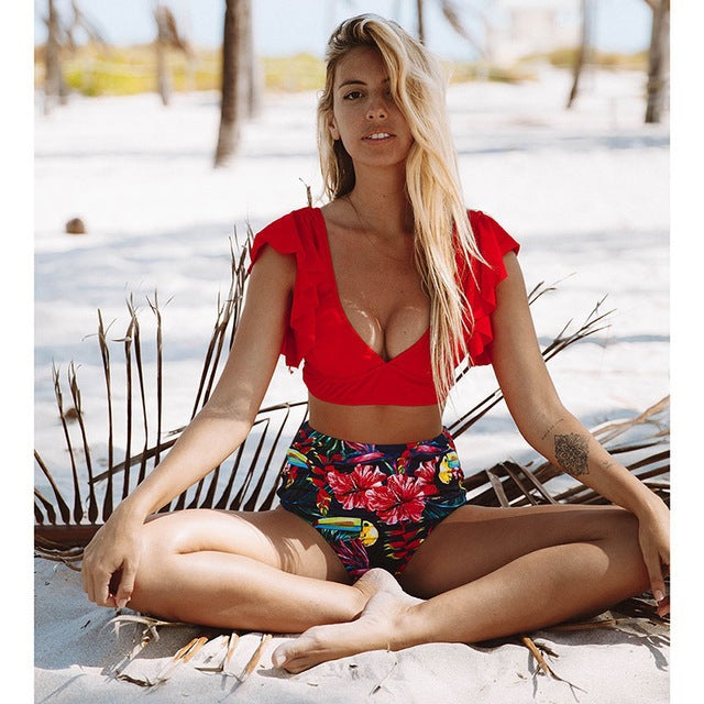 Vibrant High Waist Bikini by Elizabeth Ainsley
