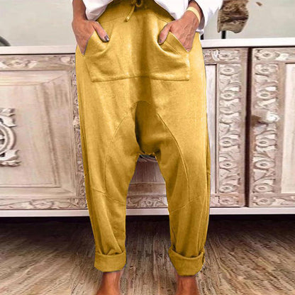 Chic Comfort Elizabeth Ainsley Lace Up Harem Pants