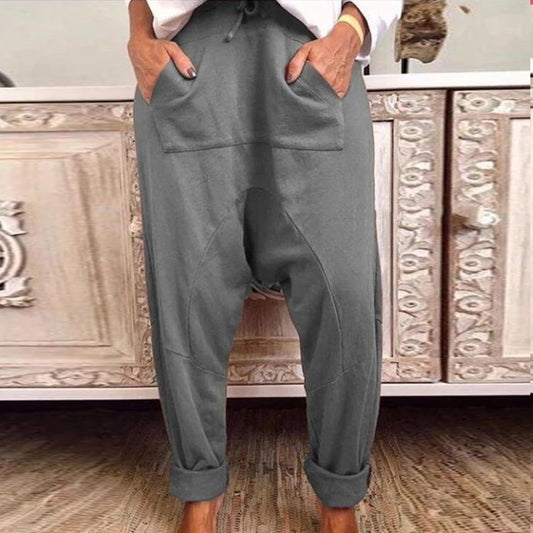 Chic Comfort Elizabeth Ainsley Lace Up Harem Pants
