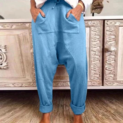 Chic Comfort Elizabeth Ainsley Lace Up Harem Pants