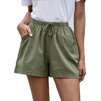 Effortless Linen Shorts Elizabeth Ainsley Women's Wide Leg