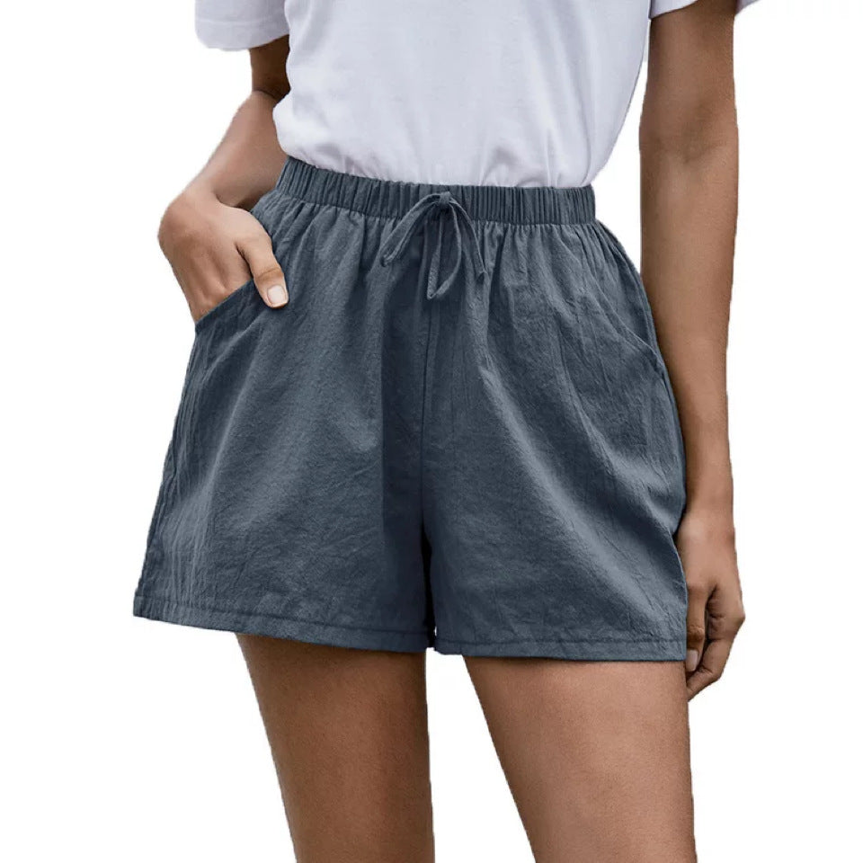 Effortless Linen Shorts Elizabeth Ainsley Women's Wide Leg