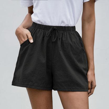 Effortless Linen Shorts Elizabeth Ainsley Women's Wide Leg