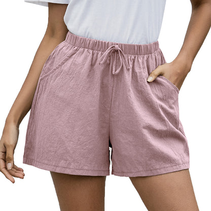 Effortless Linen Shorts Elizabeth Ainsley Women's Wide Leg