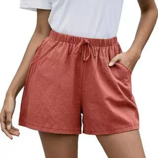Effortless Linen Shorts Elizabeth Ainsley Women's Wide Leg