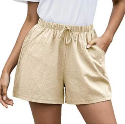 Effortless Linen Shorts Elizabeth Ainsley Women's Wide Leg