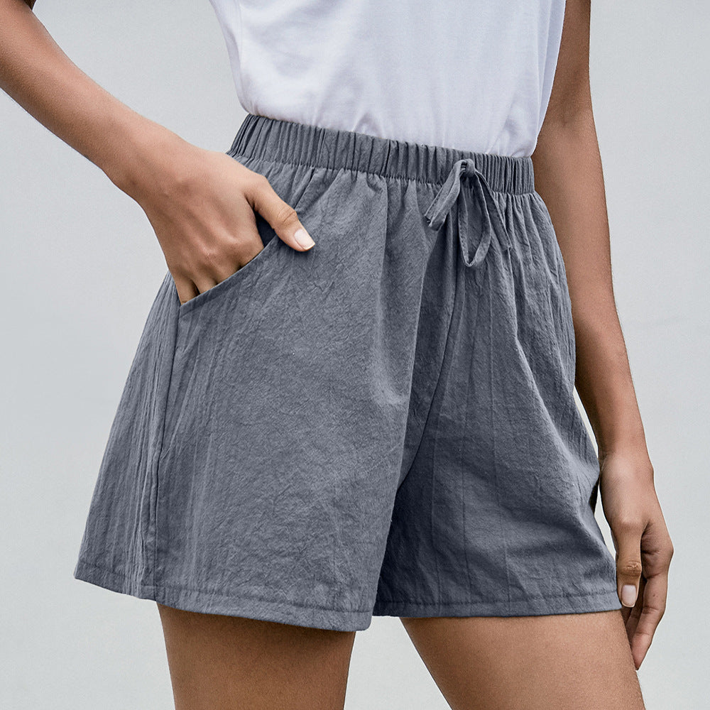 Effortless Linen Shorts Elizabeth Ainsley Women's Wide Leg