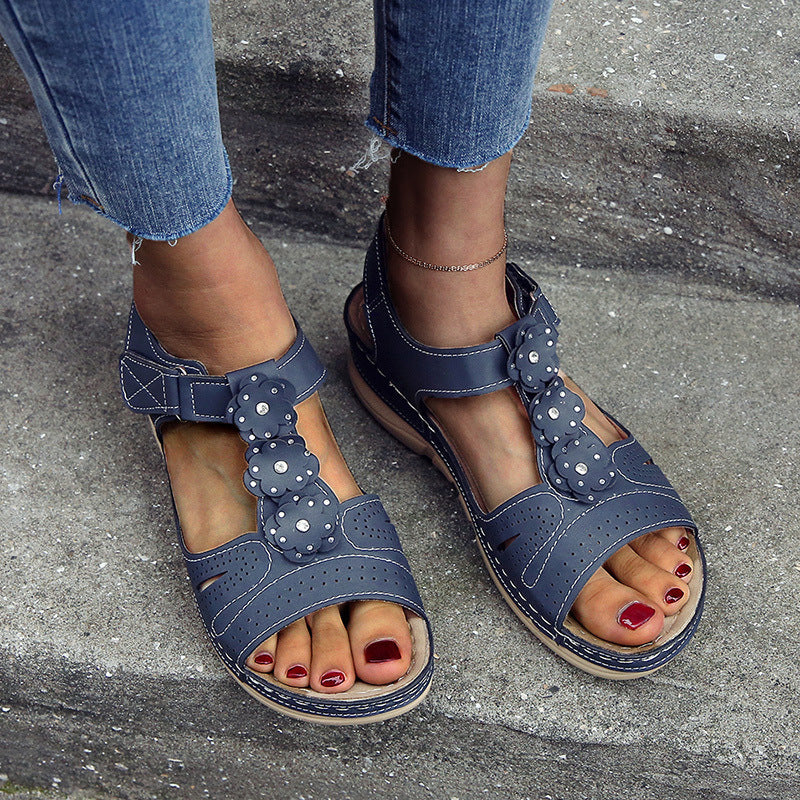 Pinterest-Inspired Floral Sandals by Elizabeth Ainsley