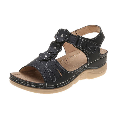 Pinterest-Inspired Floral Sandals by Elizabeth Ainsley