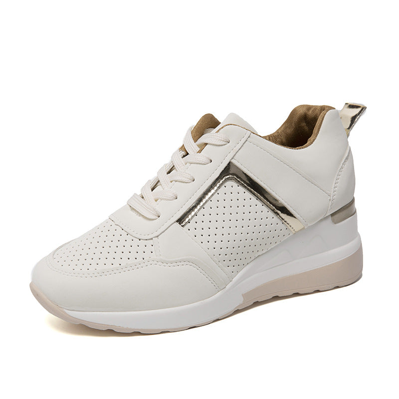 Chic Platform Lace-Up Sneakers by Elizabeth Ainsley