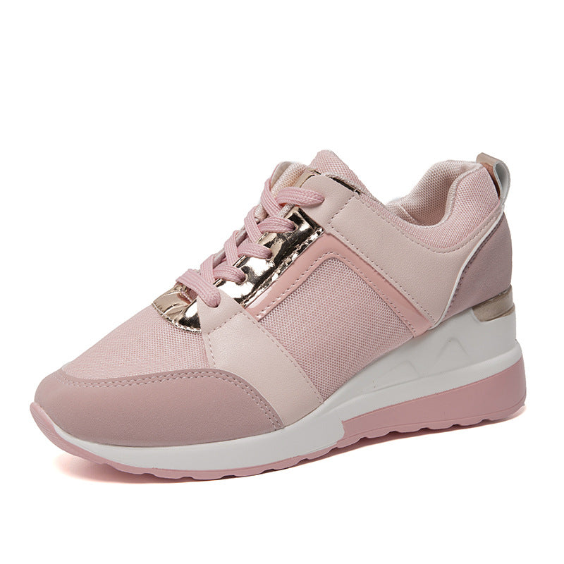 Chic Platform Lace-Up Sneakers by Elizabeth Ainsley