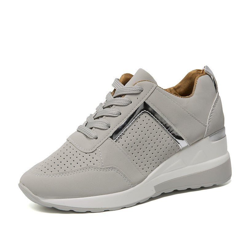 Chic Platform Lace-Up Sneakers by Elizabeth Ainsley