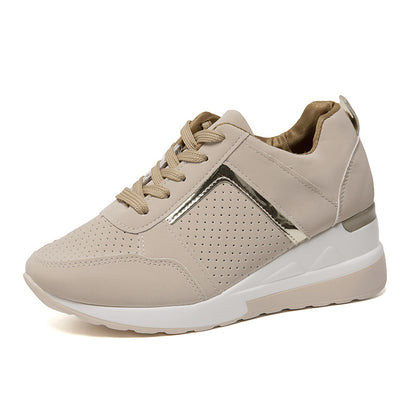 Chic Platform Lace-Up Sneakers by Elizabeth Ainsley