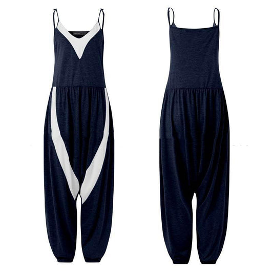 Chic Loose Stitching Jumpsuit by Elizabeth Ainsley