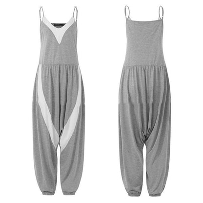 Chic Loose Stitching Jumpsuit by Elizabeth Ainsley
