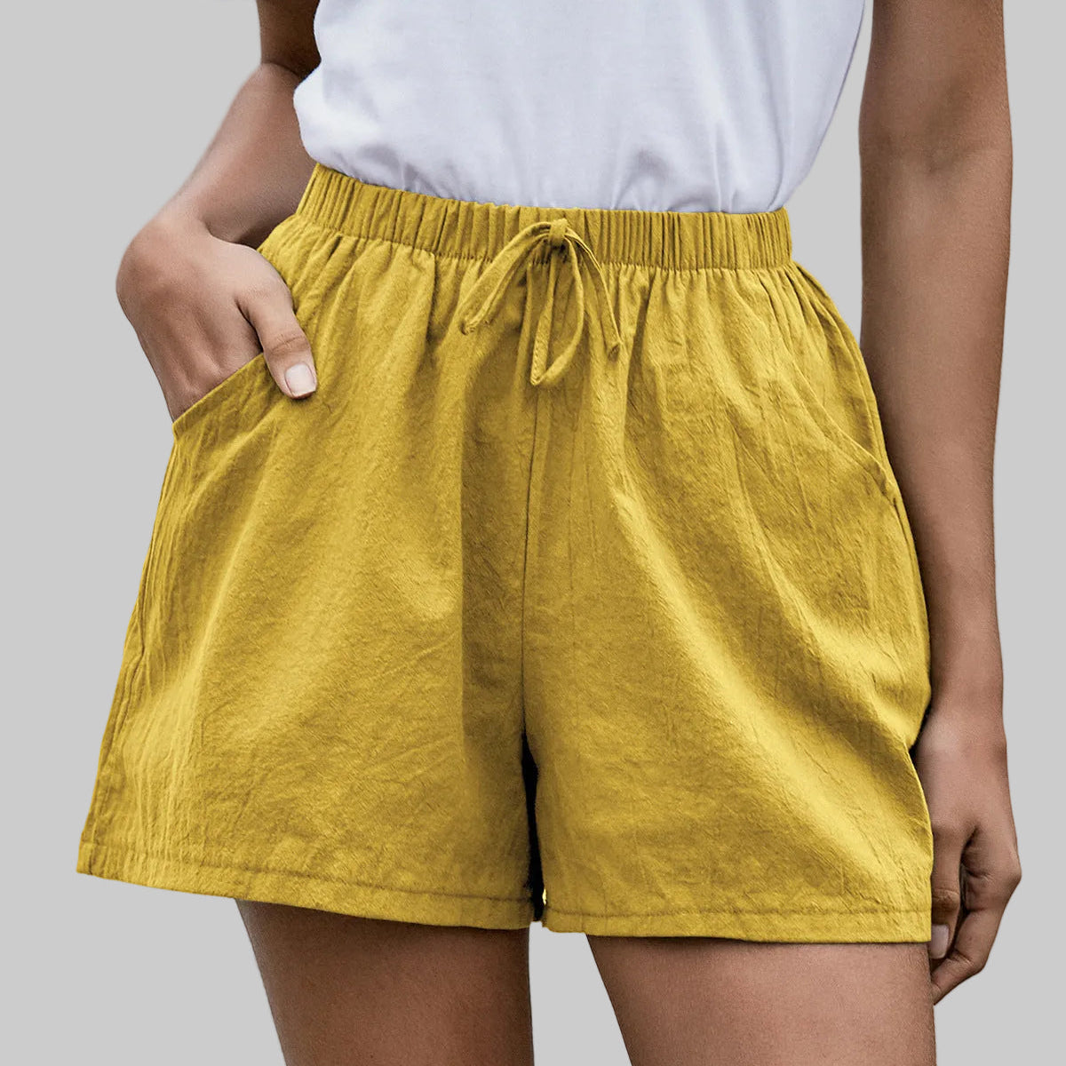 Effortless Linen Shorts Elizabeth Ainsley Women's Wide Leg