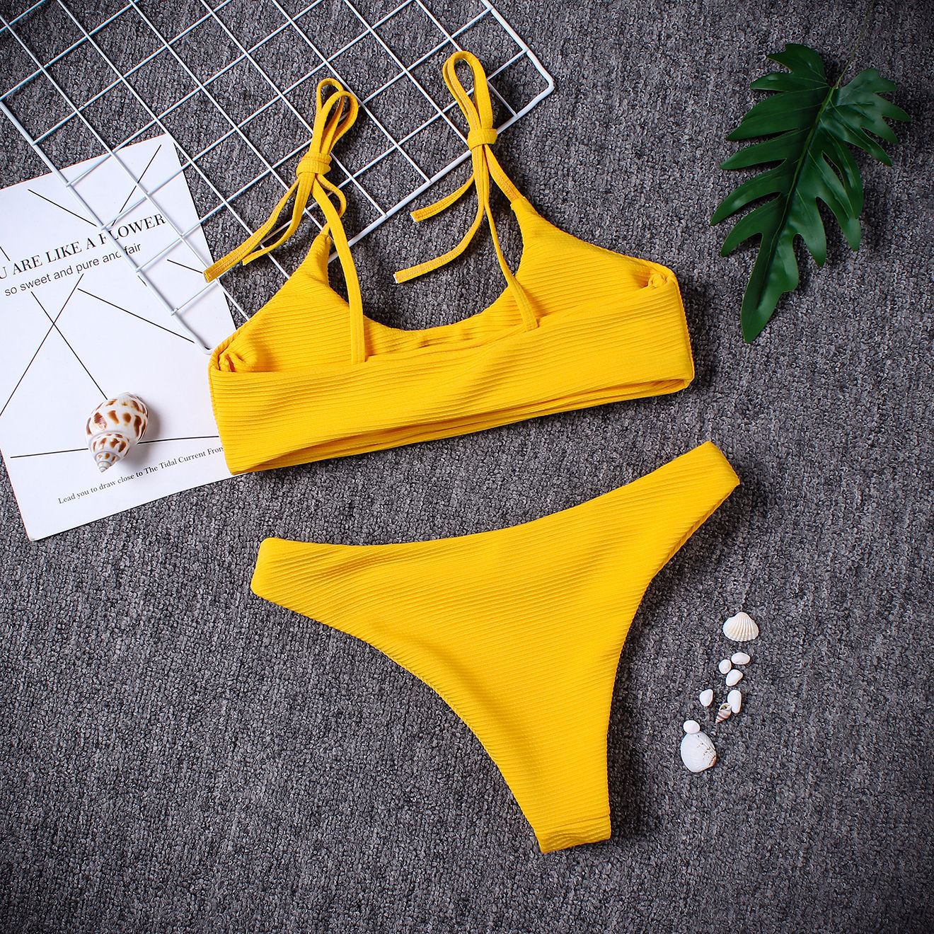 Bold Strapless Low Waist Bikini by Elizabeth Ainsley