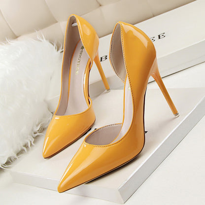 Elegant Elizabeth Ainsley Patent Stiletto High Heels