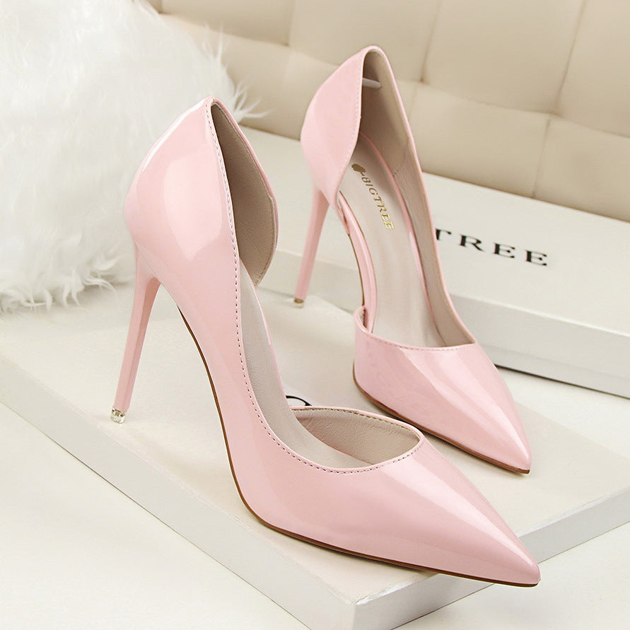 Elegant Elizabeth Ainsley Patent Stiletto High Heels