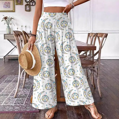 Elegant Floral High-Waisted Pants by Elizabeth Ainsley