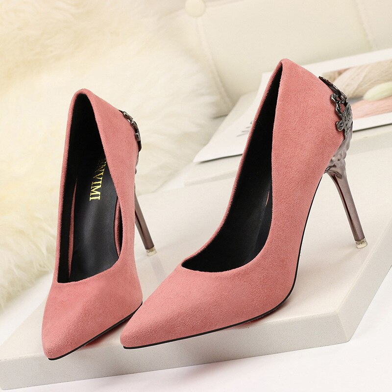 Elegant Suede High Heels by Elizabeth Ainsley