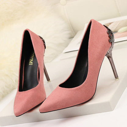 Elegant Suede High Heels by Elizabeth Ainsley