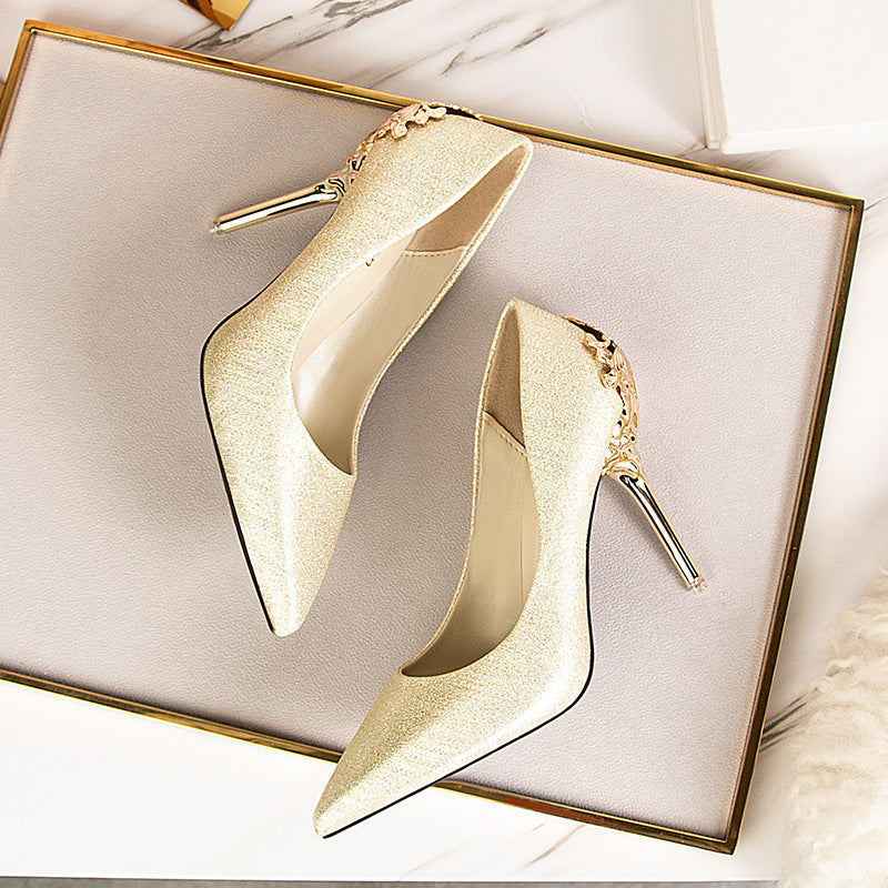 Elegant Suede High Heels by Elizabeth Ainsley