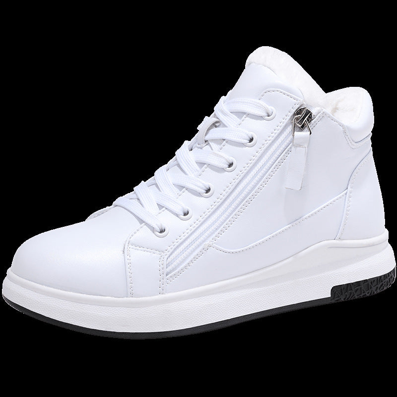 Sleek Leather Sneakers Elizabeth Ainsley Board Shoes