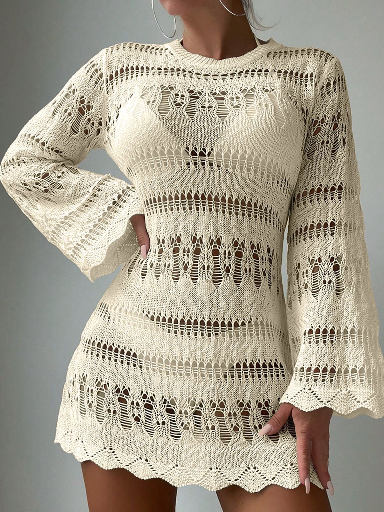 Chic Crochet Elizabeth Ainsley Beach Bikini Cover Up
