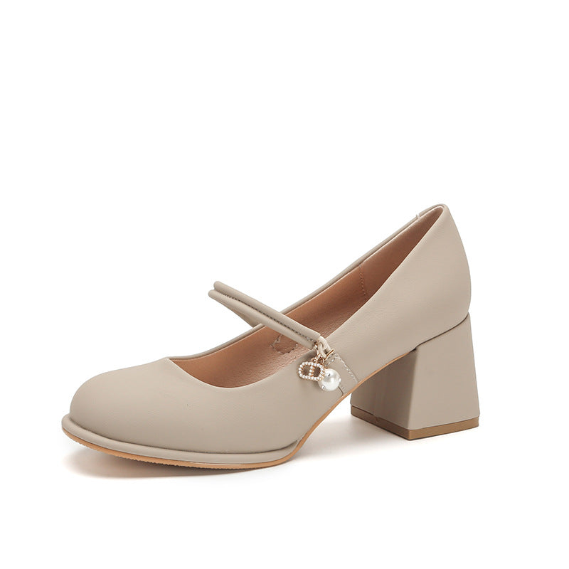Elegant Chunky Heel High Heels by Elizabeth Ainsley