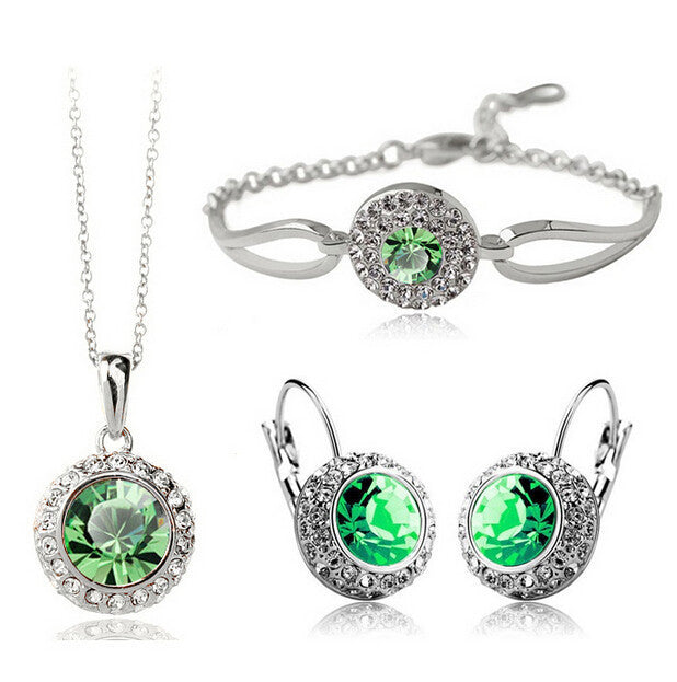 Elegant Zircon Jewelry Set
